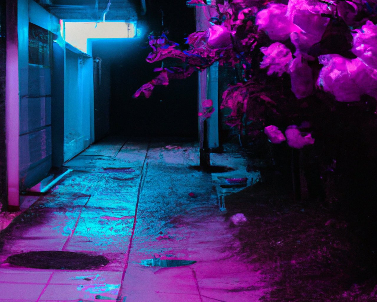 streets of japan with vaporwave aesthetic